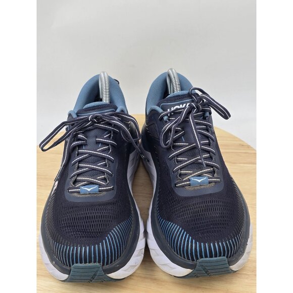 Hoka Bondi 7  Mens Ombre Blue Running Athletic Shoes Men\'s Size 7.5 2E main image 4
